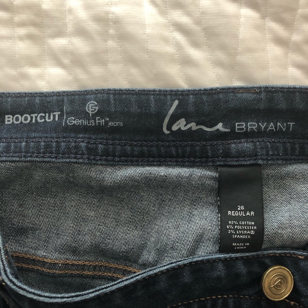 Lane Bryant genius fit blue jeans
